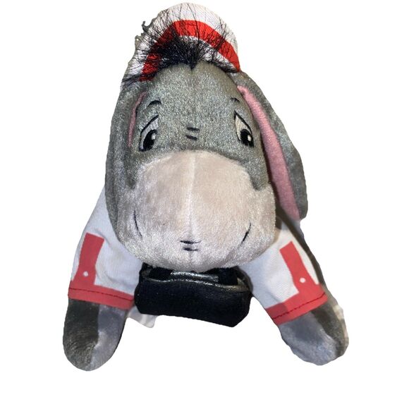 NWT Nurse Eeyore 7" Mini Bean Bag Plush Disney World Theme Park Winnie the Pooh - Picture 1 of 12